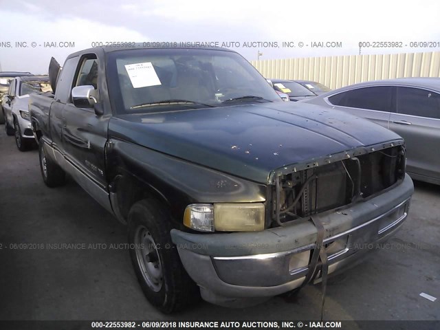 3B7HC13ZXVM577178 - 1997 DODGE RAM 1500 GREEN photo 1