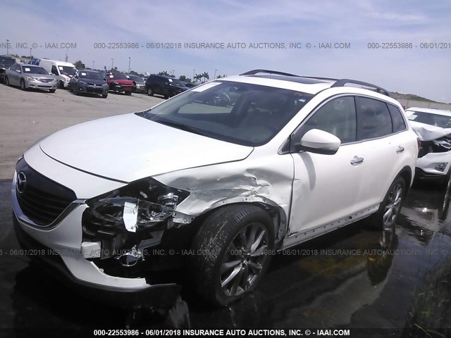 JM3TB2DA2F0463585 - 2015 MAZDA CX-9 GRAND TOURING WHITE photo 6