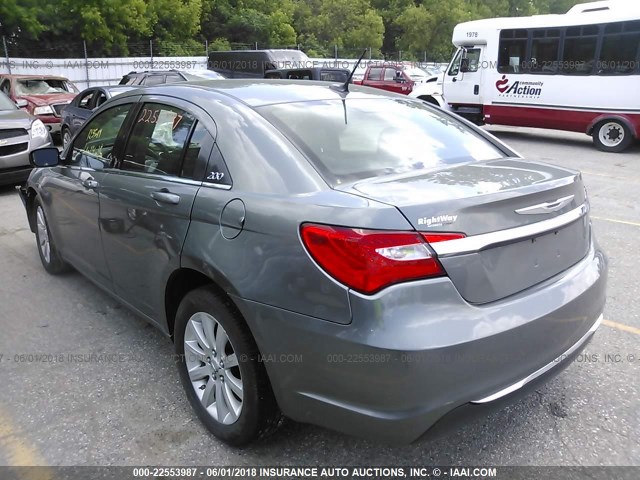 1C3CCBBB1DN602191 - 2013 CHRYSLER 200 TOURING GRAY photo 3