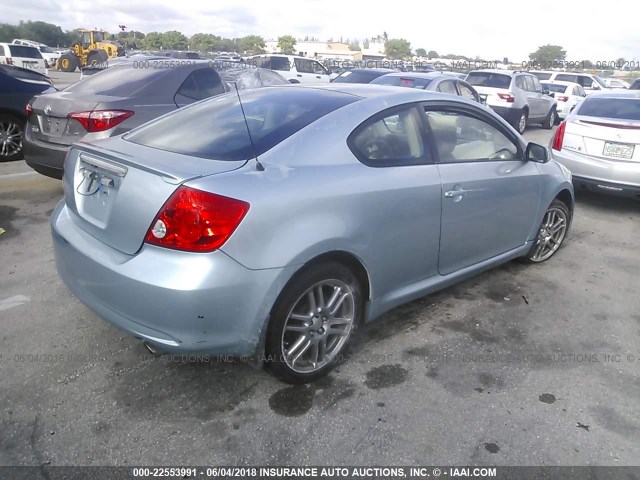 JTKDE177170196609 - 2007 TOYOTA SCION TC 浅蓝色 照片 4