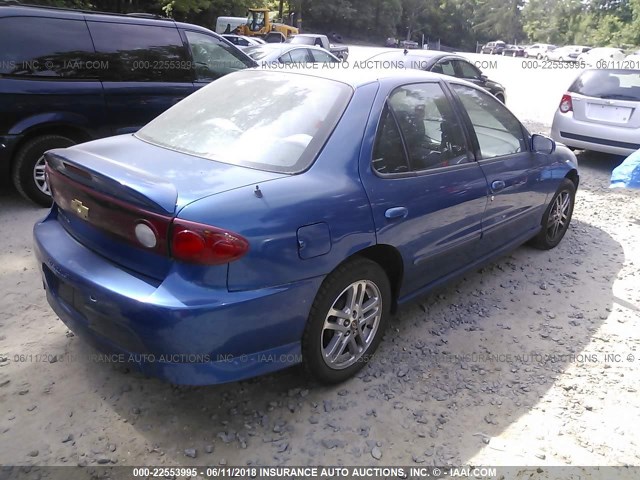 1G1JH52F157141582 - 2005 CHEVROLET CAVALIER LS SPORT BLUE photo 4