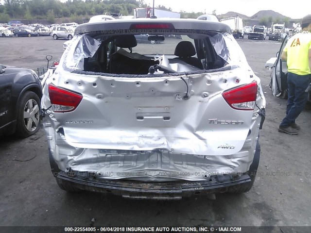 KM8JUCAC8BU204989 - 2011 HYUNDAI TUCSON GLS/LIMITED GRAY photo 6