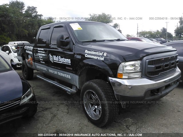 1FTSW31PX4ED86567 - 2004 FORD F350 SRW SUPER DUTY BLACK photo 1