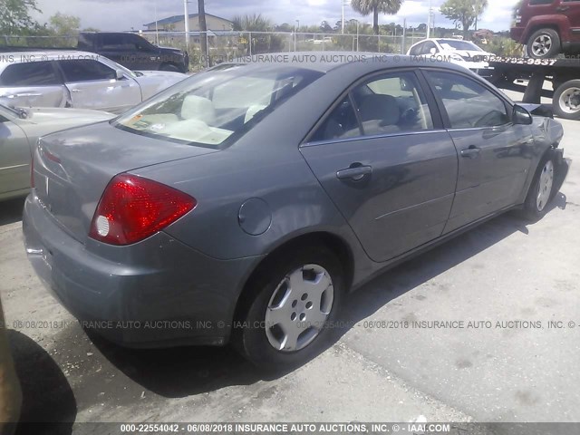 1G2ZF58B074232789 - 2007 PONTIAC G6 VALUE LEADER/BASE GRAY photo 4