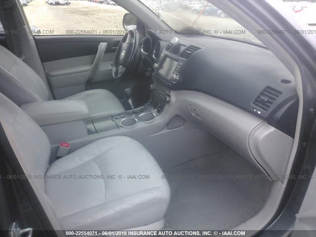 JTEDS43A782012987 - 2008 TOYOTA HIGHLANDER SPORT GRAY photo 5