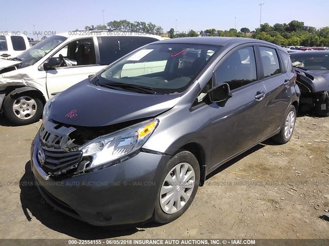 3N1CE2CP1GL377343 - 2016 NISSAN VERSA NOTE S/S PLUS/SV/SL/SR GRAY photo 2