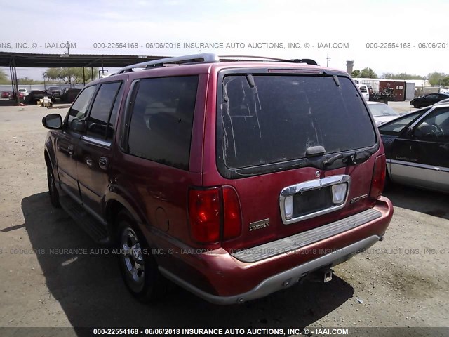 5LMFU28R51LJ20110 - 2001 LINCOLN NAVIGATOR RED photo 3