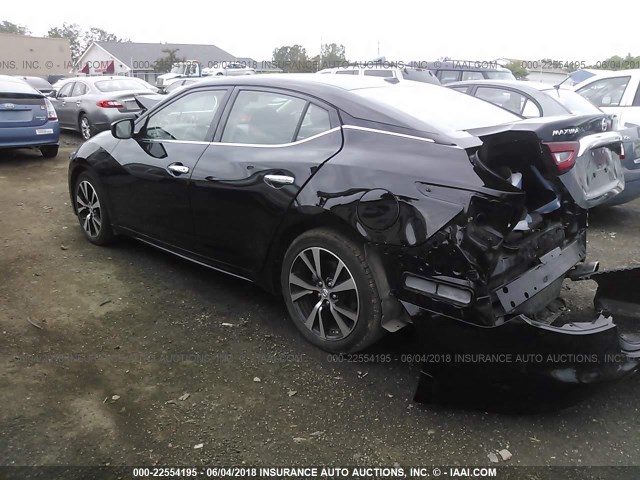 1N4AA6AP7HC446887 - 2017 NISSAN MAXIMA 3.5S/SV/SL/SR/PLAT BLACK photo 3