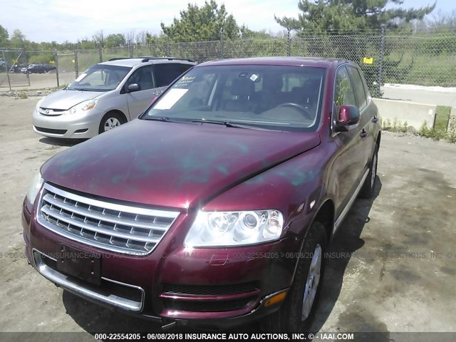 WVGZG77L06D026252 - 2006 VOLKSWAGEN TOUAREG 3.2 RED photo 2