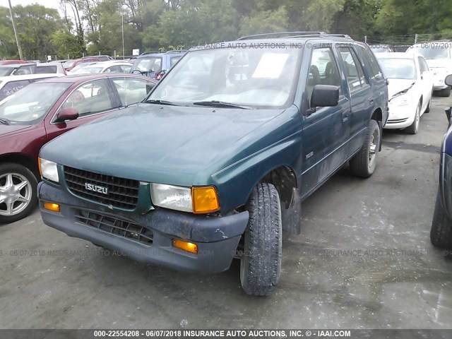 4S2CK58E8V4304783 - 1997 ISUZU RODEO S GREEN photo 2