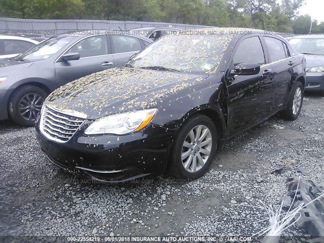 1C3CCBBB9CN129591 - 2012 CHRYSLER 200 TOURING BLACK photo 2