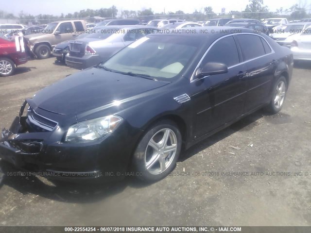 1G1ZG57BX9F256818 - 2009 CHEVROLET MALIBU LS 黑色 照片 2