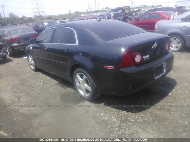 1G1ZG57BX9F256818 - 2009 CHEVROLET MALIBU LS 黑色 照片 3
