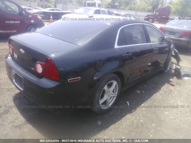 1G1ZG57BX9F256818 - 2009 CHEVROLET MALIBU LS 黑色 照片 4
