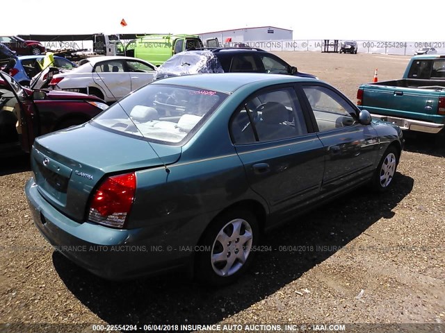 KMHDN46D46U317796 - 2006 HYUNDAI ELANTRA GLS/GT/LIMITED GREEN photo 4