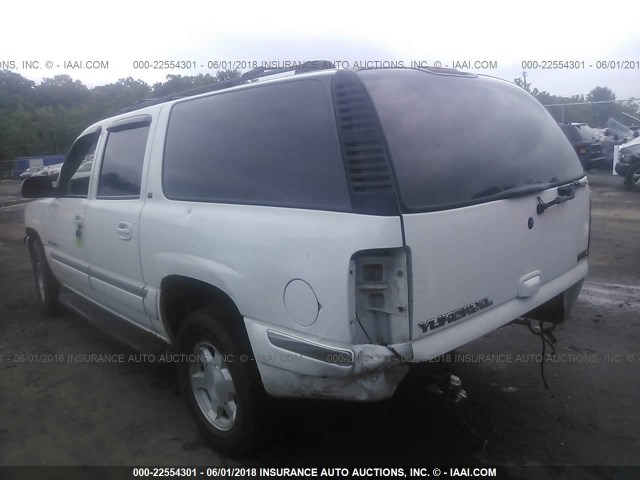 3GKFK16Z32G197913 - 2002 GMC YUKON XL K1500 WHITE photo 3