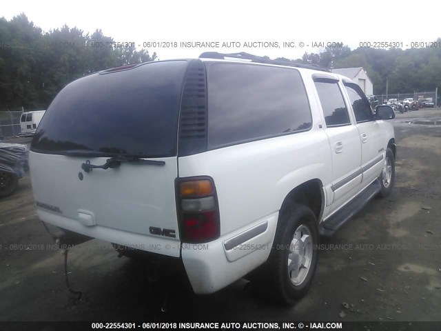 3GKFK16Z32G197913 - 2002 GMC YUKON XL K1500 WHITE photo 4