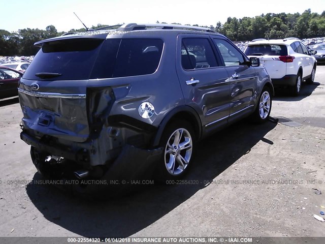 1FMHK7F83BGA48424 - 2011 FORD EXPLORER LIMITED 灰色 照片 4