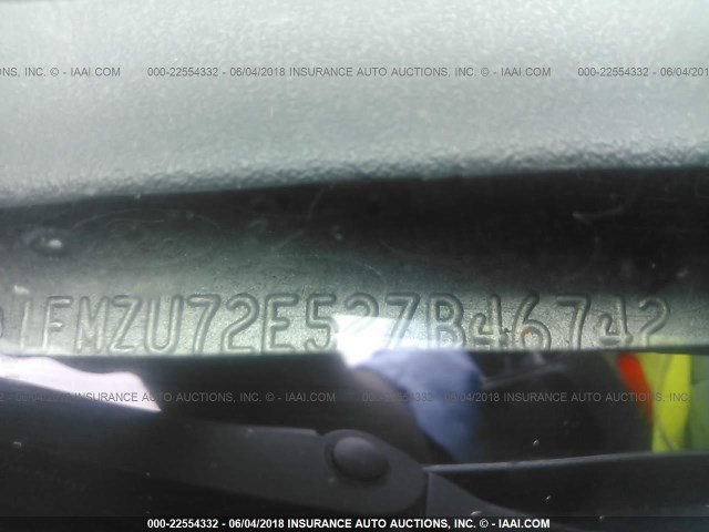 1FMZU72E52ZB46742 - 2002 FORD EXPLORER XLS BLACK photo 9