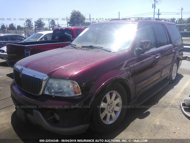 5LMFU28R44LJ12830 - 2004 LINCOLN NAVIGATOR BURGUNDY photo 2