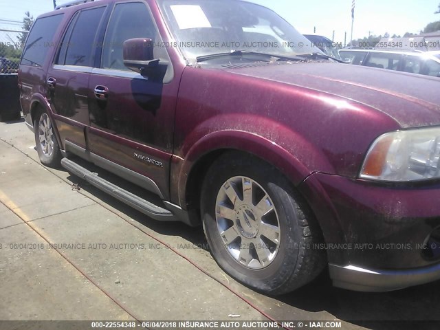 5LMFU28R44LJ12830 - 2004 LINCOLN NAVIGATOR BURGUNDY photo 6