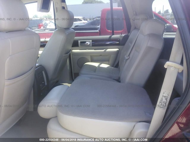 5LMFU28R44LJ12830 - 2004 LINCOLN NAVIGATOR BURGUNDY photo 8