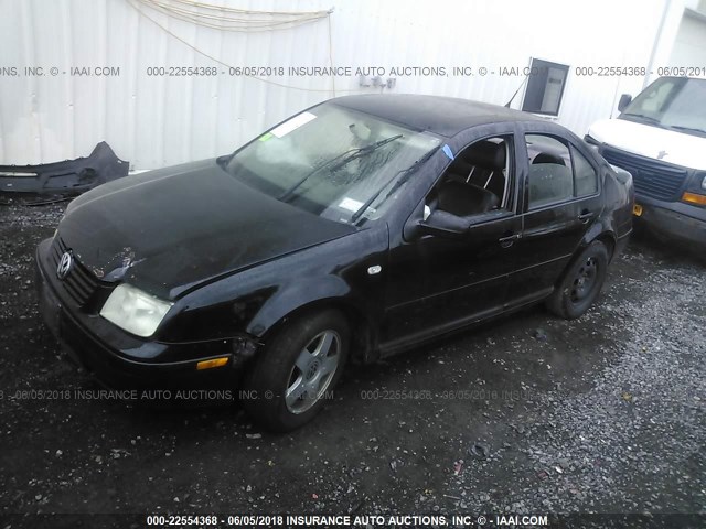 3VWSC29MXYM194446 - 2000 VOLKSWAGEN JETTA GLS BLACK photo 2