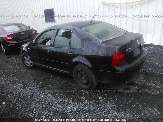 3VWSC29MXYM194446 - 2000 VOLKSWAGEN JETTA GLS BLACK photo 3