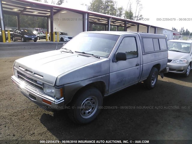 1N6ND11S6KC339764 - 1989 NISSAN D21 SHORT BED GRAY photo 2