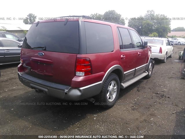 1FMFU17L23LC04396 - 2003 FORD EXPEDITION EDDIE BAUER MAROON photo 4