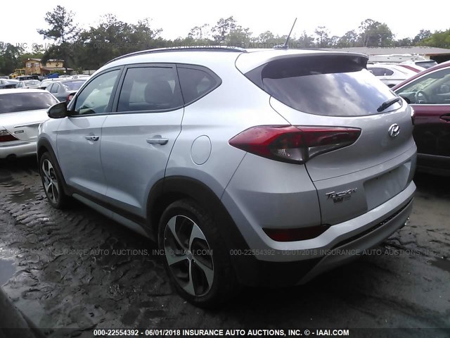 KM8J33A2XHU565689 - 2017 HYUNDAI TUCSON LIMITED/SPORT AND ECO/SE SILVER photo 3