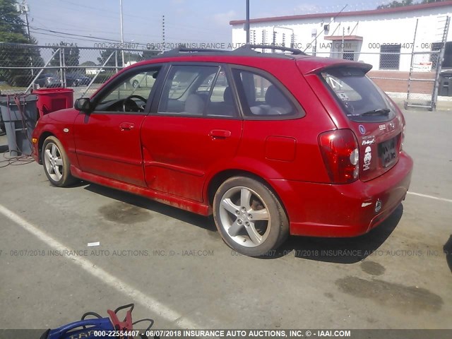 JM1BJ245731105818 - 2003 MAZDA PROTEGE PR5 RED photo 3