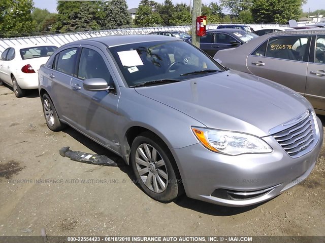 1C3CCBBB0EN150476 - 2014 CHRYSLER 200 TOURING SILVER photo 1