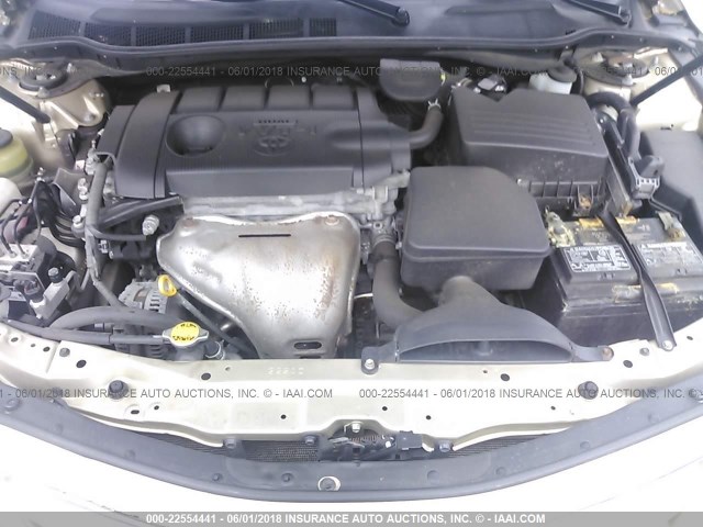 4T1BF3EK6BU143481 - 2011 TOYOTA CAMRY SE/LE/XLE GOLD photo 10