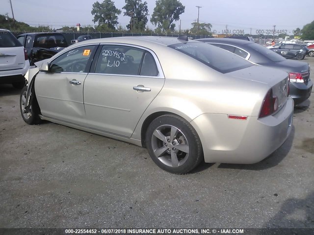 1G1ZC5E00CF220849 - 2012 CHEVROLET MALIBU 1LT 金色 照片 3