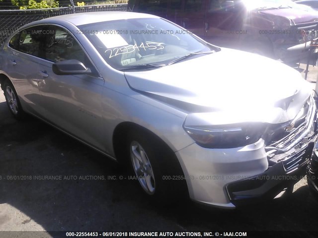 1G1ZB5ST2JF161141 - 2018 CHEVROLET MALIBU LS ვერცხლისფერი ფოტო 1