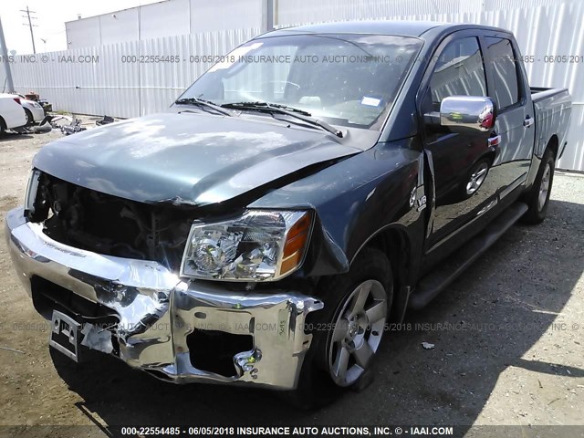 1N6AA07A34N507495 - 2004 NISSAN TITAN XE/SE/LE GRAY photo 2