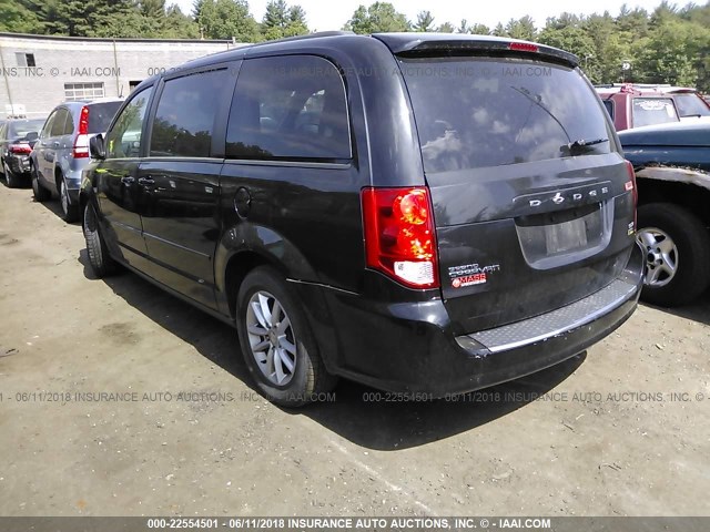 2C4RDGCG4GR312299 - 2016 DODGE GRAND CARAVAN SXT BLACK photo 3