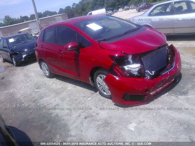 3HGGK5H5XJM709749 - 2018 HONDA FIT LX RED photo 1