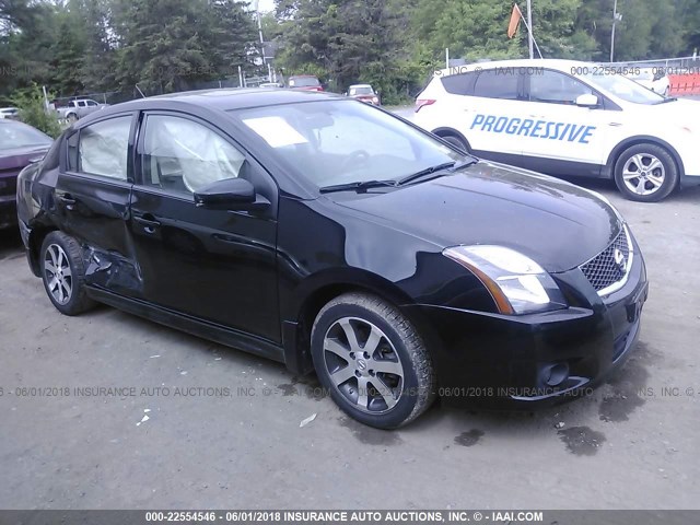 3N1AB6AP0CL765698 - 2012 NISSAN SENTRA 2.0/2.0S/SR/2.0SL BLACK photo 1