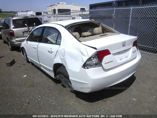 2HGFA169X8H327646 - 2008 HONDA CIVIC EXL თეთრი ფოტო 3