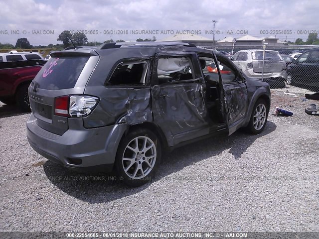 3C4PDDDGXDT669306 - 2013 DODGE JOURNEY CREW GRAY photo 4