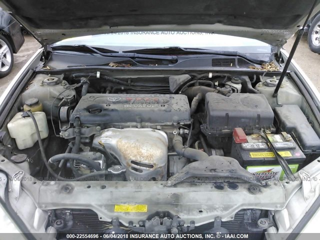 4T1BE32K73U164607 - 2003 TOYOTA CAMRY LE/XLE/SE ვერცხლისფერი ფოტო 10