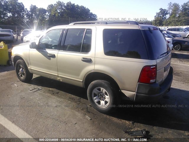 1FMZU72K83ZB32549 - 2003 FORD EXPLORER XLS/XLS SPORT GOLD photo 3