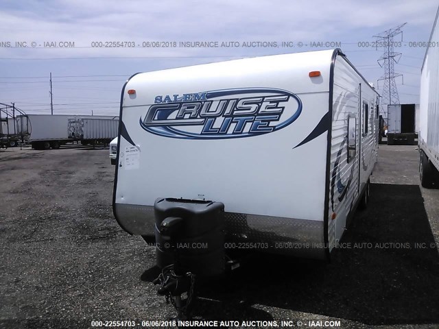 4X4TSMD20DR402610 - 2013 FOREST RIVER SALEM CRUISE LITE  WHITE photo 2