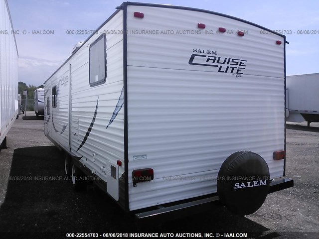 4X4TSMD20DR402610 - 2013 FOREST RIVER SALEM CRUISE LITE  WHITE photo 3