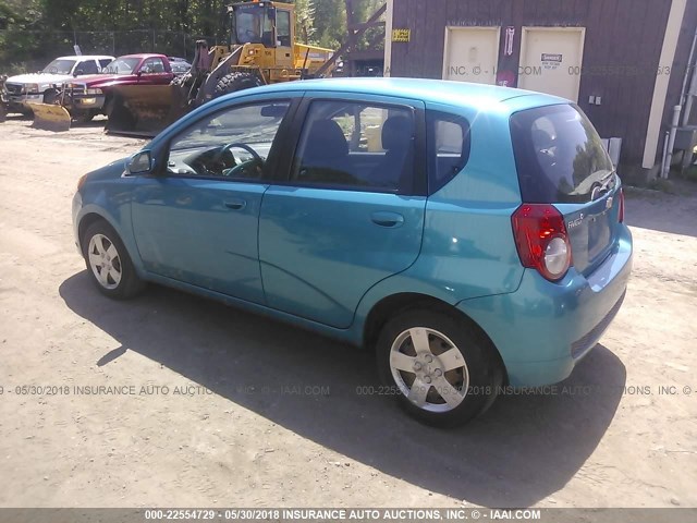 KL1TD66E79B622613 - 2009 CHEVROLET AVEO LS/LT BLUE photo 3