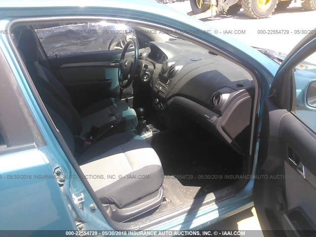 KL1TD66E79B622613 - 2009 CHEVROLET AVEO LS/LT BLUE photo 5