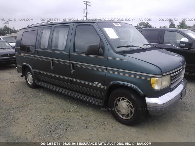 1FDEE14N4SHB66962 - 1995 FORD ECONOLINE E150 VAN GREEN photo 1