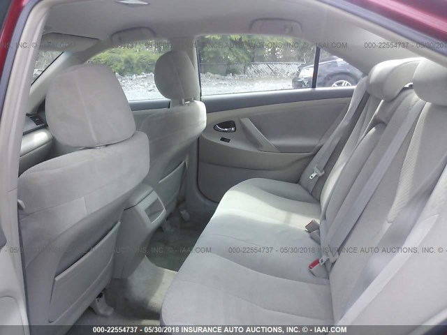 4T1BE46K77U189206 - 2007 TOYOTA CAMRY NEW GENERAT CE/LE/XLE/SE RED photo 8